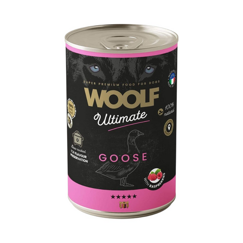 Woolf Ultimate - Vådfoder m. Gås & Hindbær