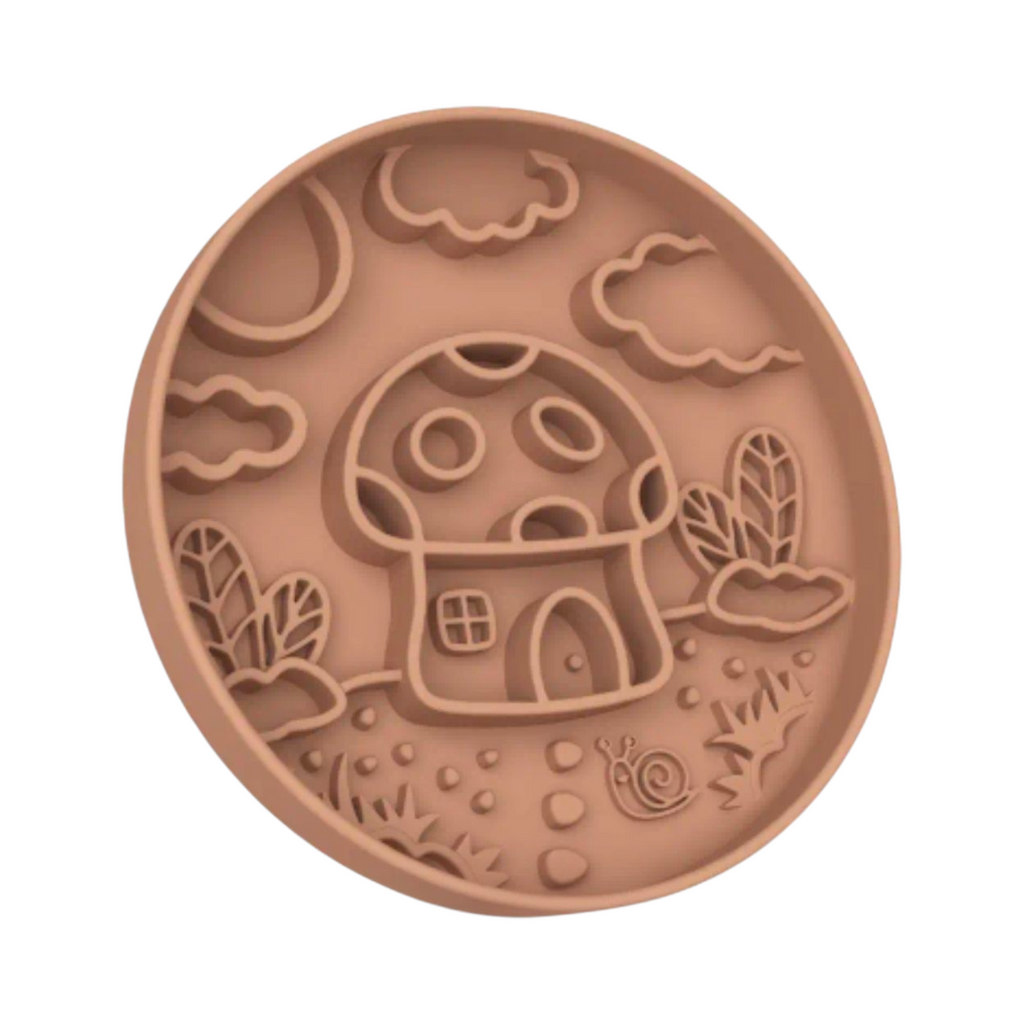 Slowfeeder/Slikkemåtte - Svampehus - Sand