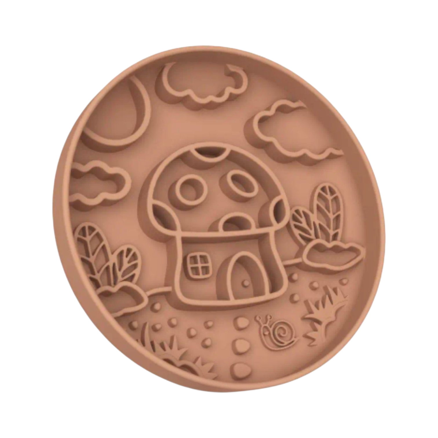 Slowfeeder/Slikkemåtte - Svampehus - Sand