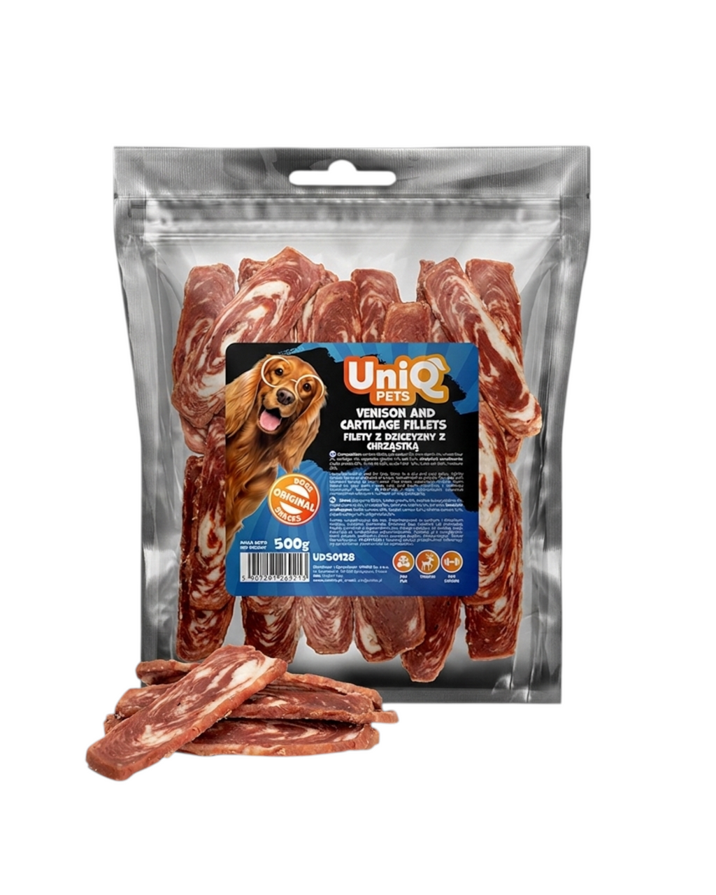 UniQ - Filetter m. Vildt - 500g