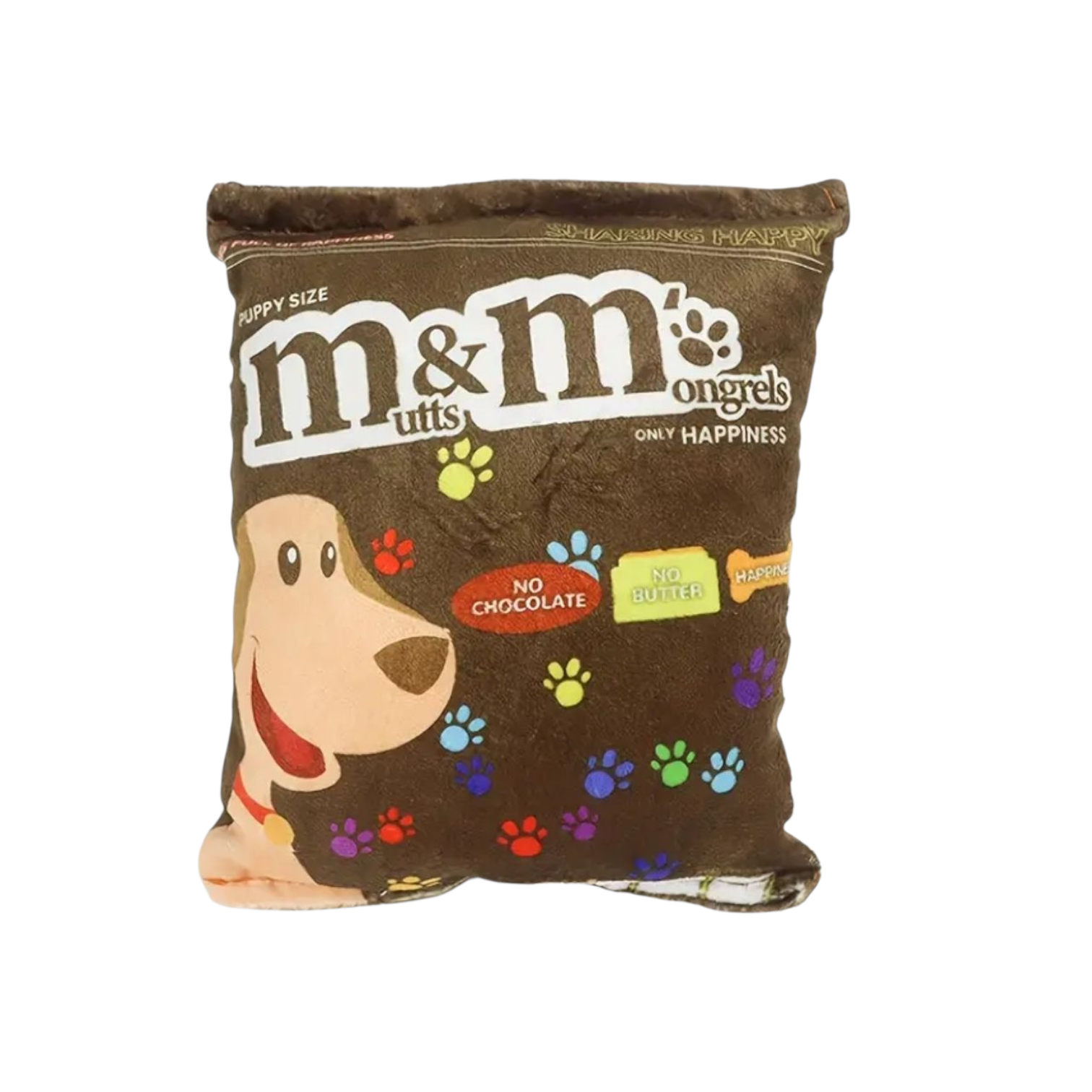 Aktiveringslegetøj - Sjov pose med knitrelyd "m&m"