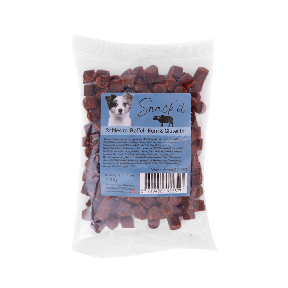 Snack'it - Bløde Godbidder m. Bøffel - 200g