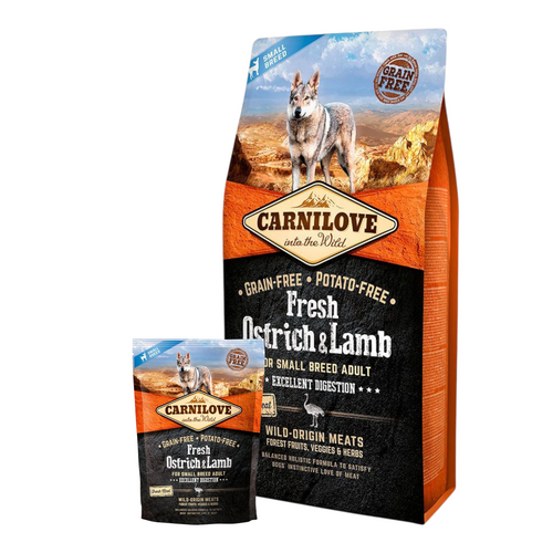 Carnilove - Kornfrit Hundefoder - FRESH - Voksen - Struds & Lam