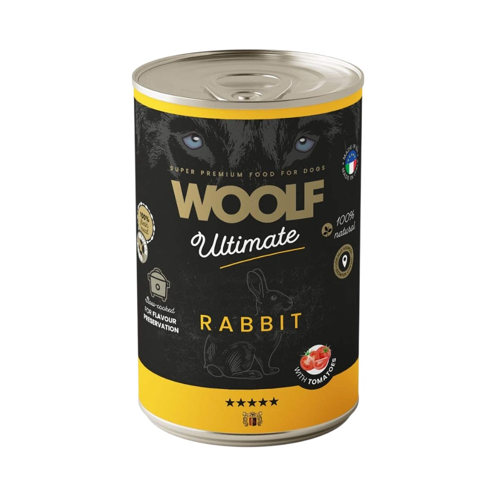 Woolf Ultimate - Vådfoder m. Kanin & Tomat