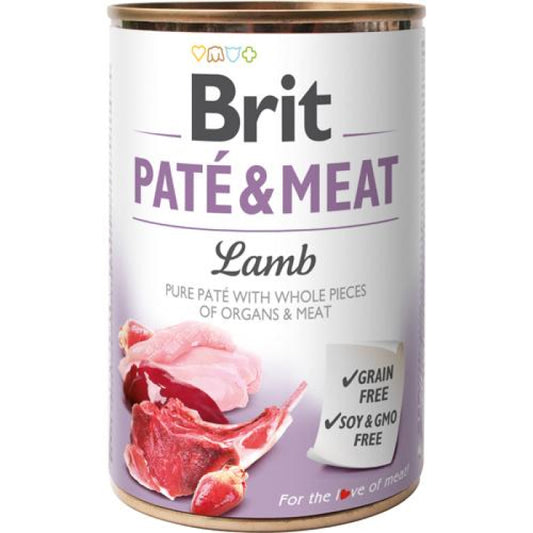 Brit - Patè & Meat - Vådfoder m. Lam 400g