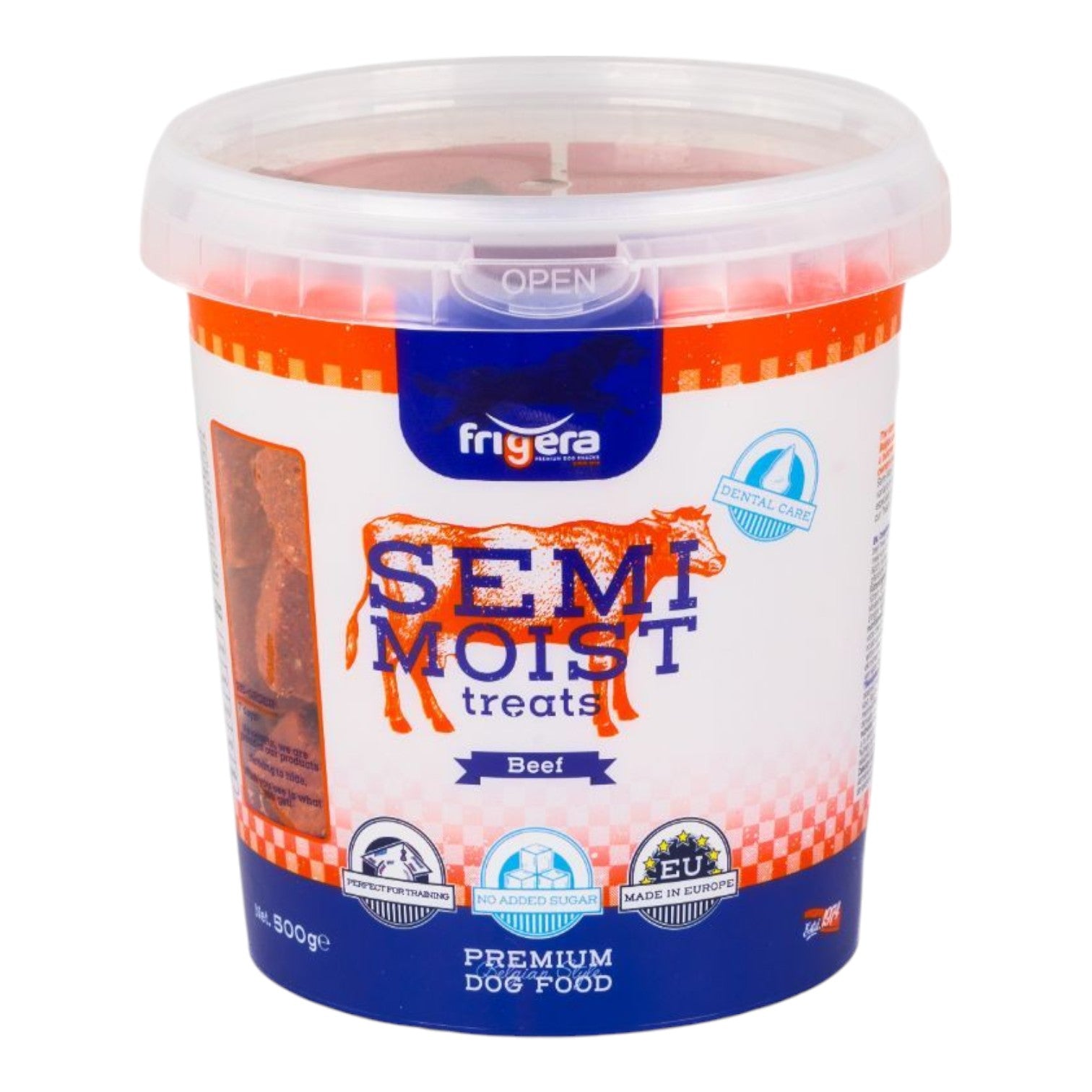 Frigera - Semi-moist Treats m. Okse - 500g