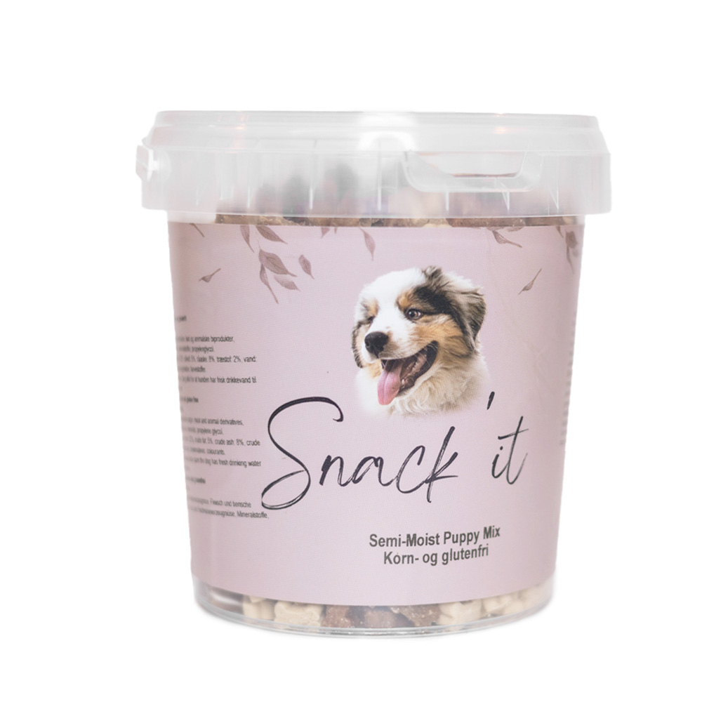 Snack’it - Semi-Moist - Bløde godbidder Mini Bones Puppymix - 500g