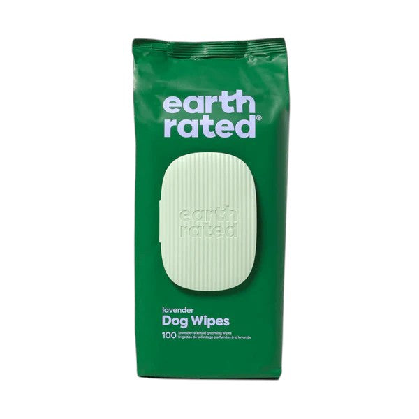 Earth Rated - Dog Wipes - 100 stk. m. Lavendel duft