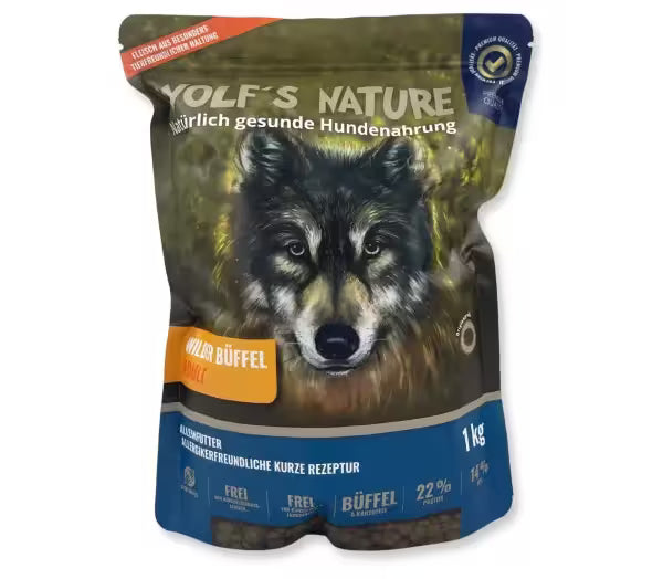 Wolf's Nature - Tørfoder - Vandbøffel - 1kg. (Voksen)