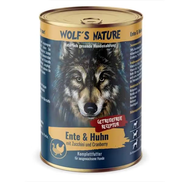 Wolf's Nature - And & Kylling m. squash & Tranebær - 400g