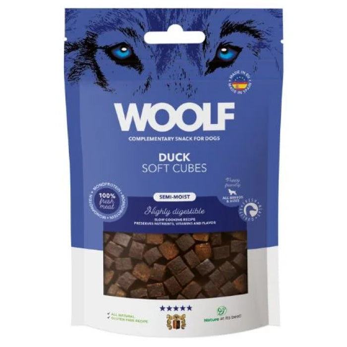 Woolf Naturlige godbidder Soft Cubes And 100g