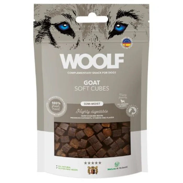 Woolf Naturlige godbidder Soft Cubes Ged 100g